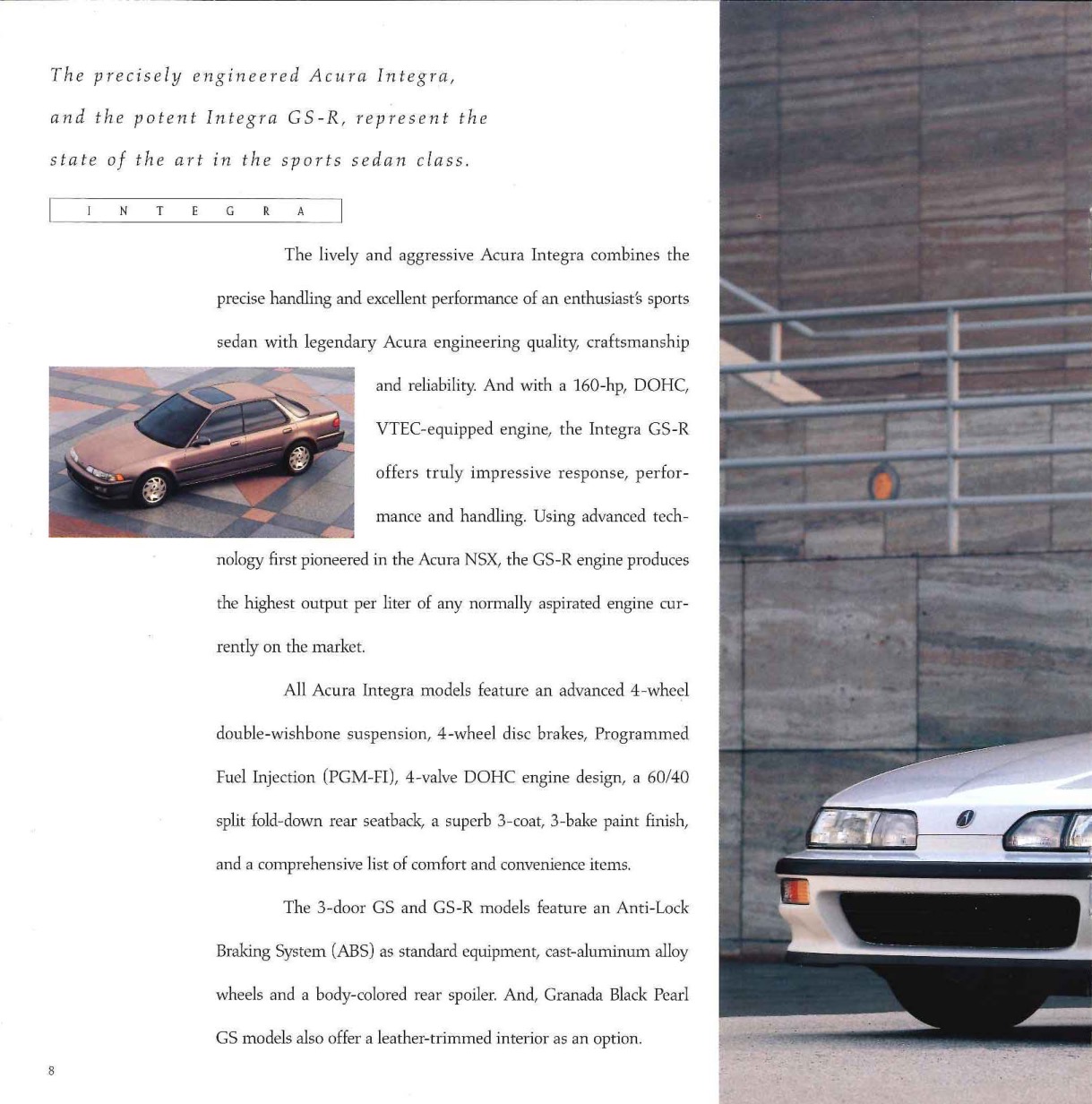 1993 Acura Brochure Page 20